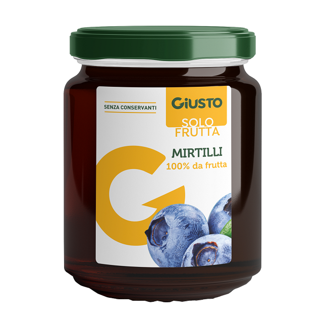GIUSTO SOLO FRUTTA MARMELLATA MIRTILLI 284 G GIUSTO SOLO FRUTTA MARMELLATA MIRTILLI 284 G