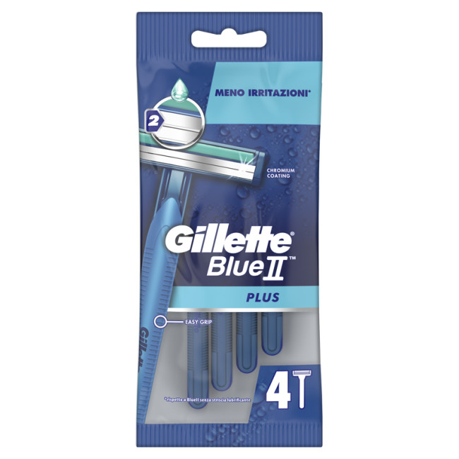 GILLETTE BLUE II USA&GETTA PLUS 4 PEZZI GILLETTE BLUE II USA&GETTA PLUS 4 PEZZI