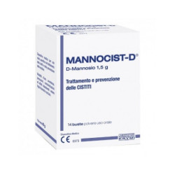 Confezione da 14 bustine di Mannocist-D per il benessere delle vie urinarie e la cistite