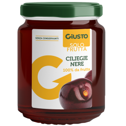 GIUSTO SOLO FRUTTA MARMELLATA CILIEGIE NERE 284 G