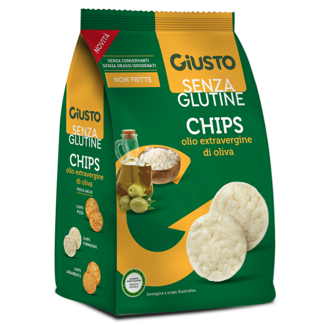 GIUSTO SENZA GLUTINE CHIPS OLIO EXTRAVERGINE DI OLIVA 40 G GIUSTO SENZA GLUTINE CHIPS OLIO EXTRAVERGINE DI OLIVA 40 G