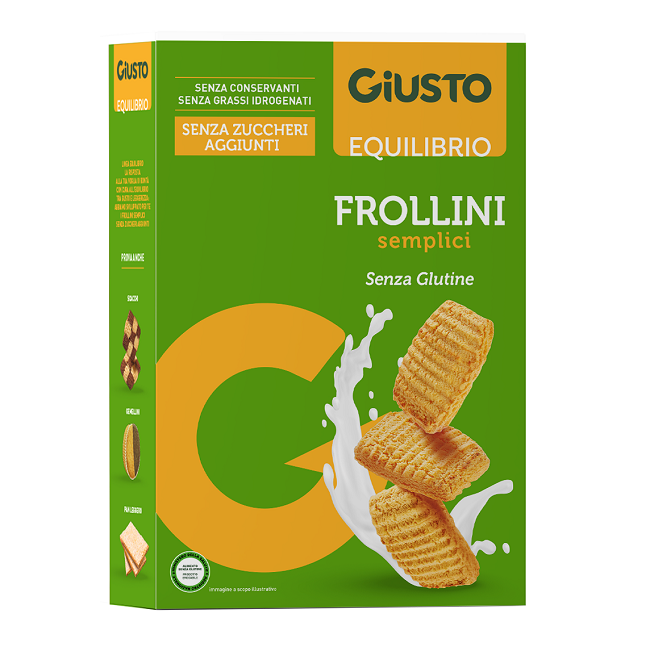 GIUSTO SENZA GLUTINE FROLLINI SEMPLICI 250 G GIUSTO SENZA GLUTINE FROLLINI SEMPLICI 250 G