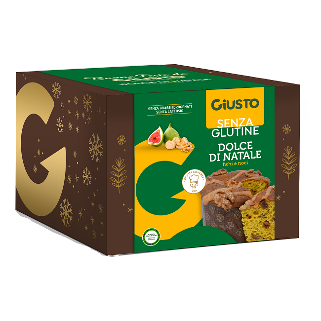 GIUSTO SENZA GLUTINE DOLCE DI NATALE PANETTONE FICHI E NOCI 600 G GIUSTO SENZA GLUTINE DOLCE DI NATALE PANETTONE FICHI E NOCI 600 G