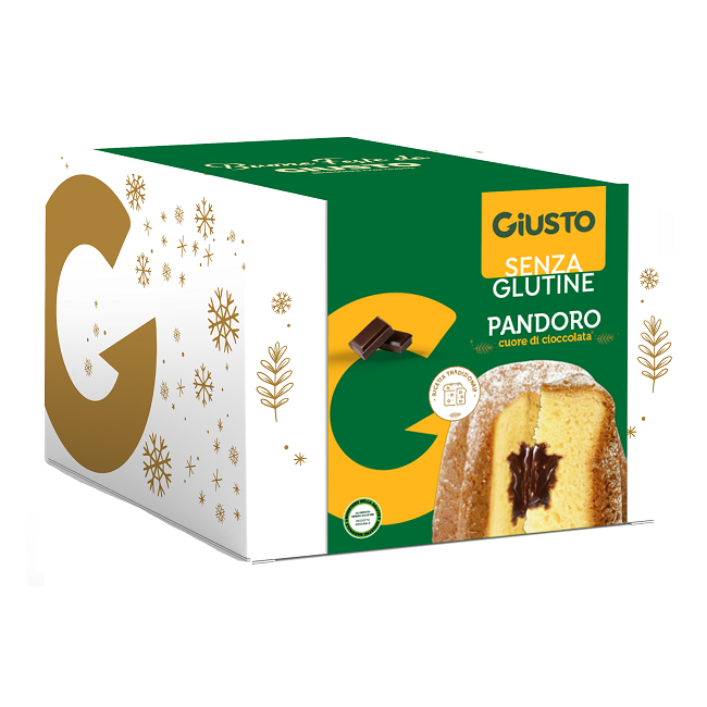 GIUSTO SENZA GLUTINE PANDORO CUORE CACAO 360 G GIUSTO SENZA GLUTINE PANDORO CUORE CACAO 360 G