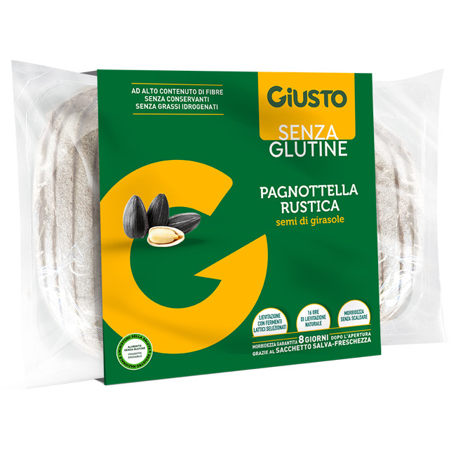 GIUSTO SENZA GLUTINE PAGNOTTELLA RUSTICA 320 G GIUSTO SENZA GLUTINE PAGNOTTELLA RUSTICA 320 G