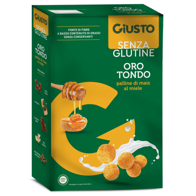 GIUSTO SENZA GLUTINE ORO TONDO MIELE 250 G GIUSTO SENZA GLUTINE ORO TONDO MIELE 250 G