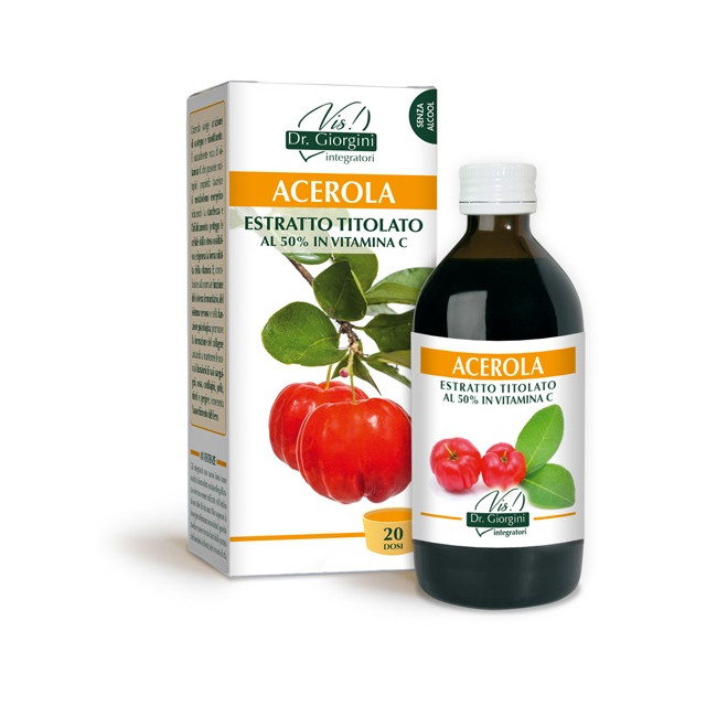 ACEROLA ESTRATTO TITOLATO AL 50% 200 ML ACEROLA ESTRATTO TITOLATO AL 50% 200 ML