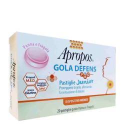 APROPOS GOLA DEFENS PRO 20 PASTIGLIE JUNIOR PANNA FRAGOLA