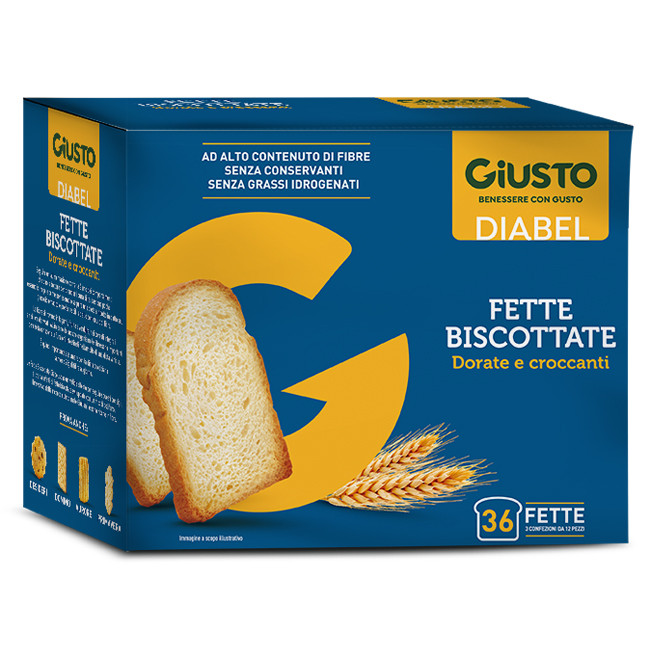 GIUSTO DIABEL FETTE BISCOTTATE 300 G GIUSTO DIABEL FETTE BISCOTTATE 300 G