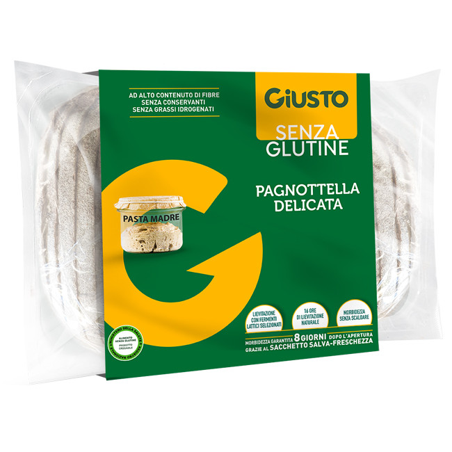 GIUSTO SENZA GLUTINE PAGNOTTELLA DELICATA 300 G GIUSTO SENZA GLUTINE PAGNOTTELLA DELICATA 300 G
