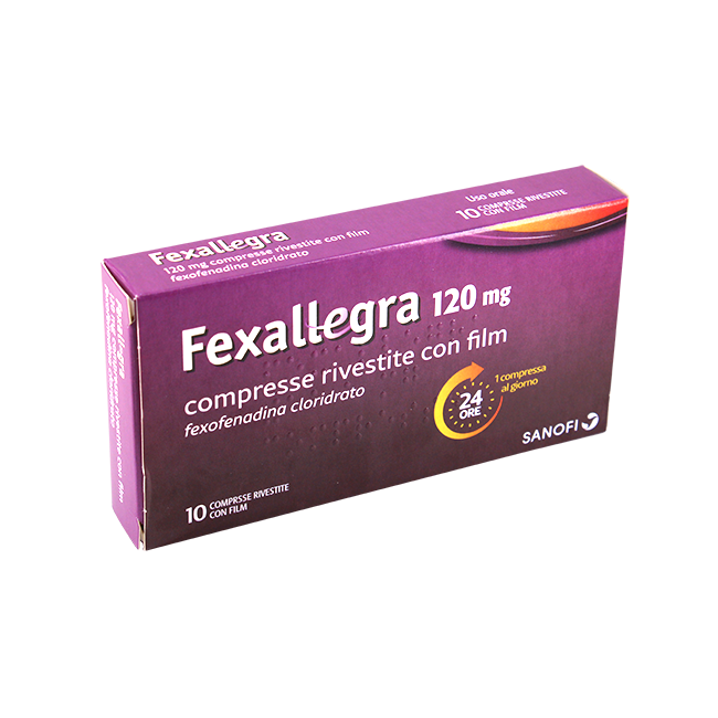 FEXALLEGRA*10CPR RIV 120MG FEXALLEGRA*10CPR RIV 120MG
