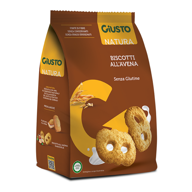 GIUSTO SENZA GLUTINE BISCOTTI AVENA 250 G GIUSTO SENZA GLUTINE BISCOTTI AVENA 250 G