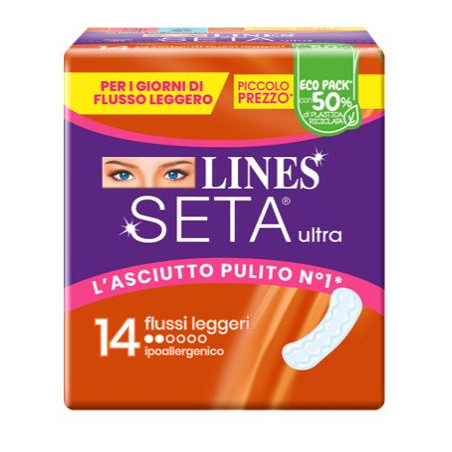 LINES SETA ULTRA ASSORBENTI LEGGERO DWCT 14 PEZZI