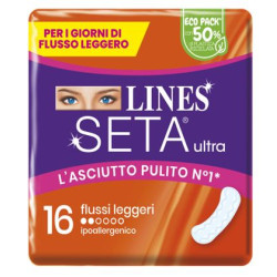 LINES SETA ULTRA ASSORBENTI LEGGERO CP 16 PEZZI