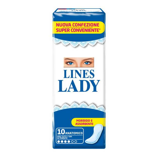 LINES LADY ANATOMICO 10 PEZZI LINES LADY ANATOMICO 10 PEZZI