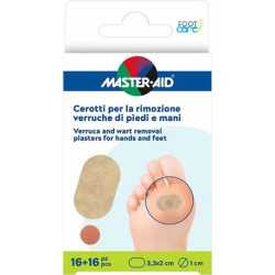 CEROTTO VERRUCHE MASTER-AID FOOTCARE PIEDI/MANI 16 PEZZI E4