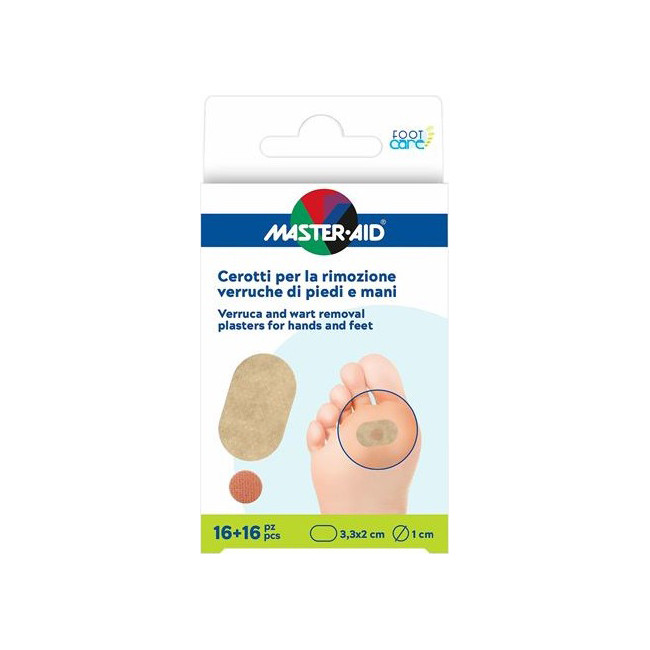 CEROTTO VERRUCHE MASTER-AID FOOTCARE PIEDI/MANI 16 PEZZI E4 CEROTTO VERRUCHE MASTER-AID FOOTCARE PIEDI/MANI 16 PEZZI E4