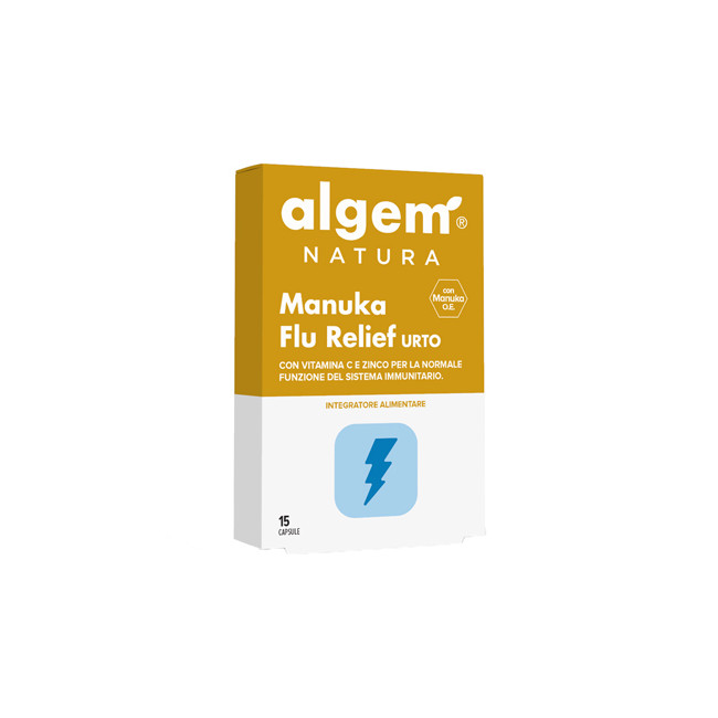 ALGEM MANUKA FLU RELIEF URTO 15 CAPSULE