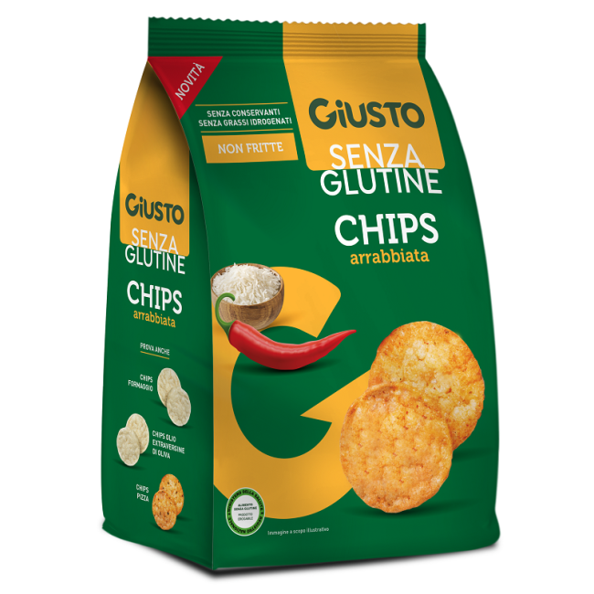 GIUSTO SENZA GLUTINE CHIPS ARRABBIATA 40 G GIUSTO SENZA GLUTINE CHIPS ARRABBIATA 40 G
