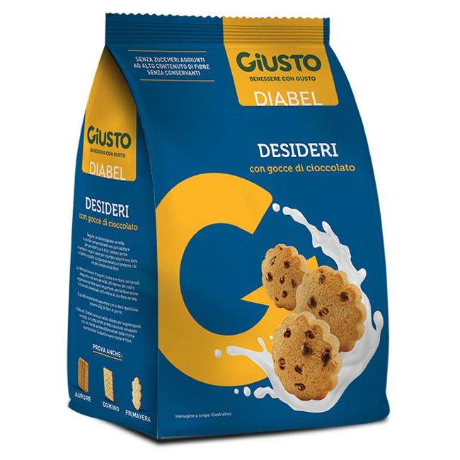 GIUSTO DIABEL BISCOTTO DESIDERI 150 G GIUSTO DIABEL BISCOTTO DESIDERI 150 G