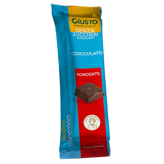 GIUSTO SENZA ZUCCHERO BARRETTA CIOCCOLATO FONDENTE 42 G GIUSTO SENZA ZUCCHERO BARRETTA CIOCCOLATO FONDENTE 42 G