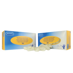 GUANTI IN LATTICE SENZA POLVERE TAGLIA SMALL 100 PEZZI ALVITA