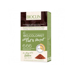 BIOCLIN BIO COLOR FAST&PERFECTION 6,66 BIONDO SCURO ROSSO INTENSO CREMA COLORANTE 60 ML + RIVELATORE IN CREMA 60 ML + BIO SHAMPO