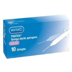 ALVITA SIRINGA 2,5 ML 23 GAUGE 10 PEZZI