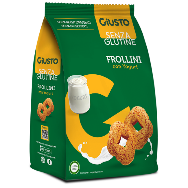 GIUSTO SENZA GLUTINE FROLLINI YOGURT 250 G GIUSTO SENZA GLUTINE FROLLINI YOGURT 250 G