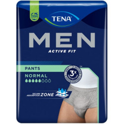 TENA MEN PANTS ACTIVE FIT GREV L/XL