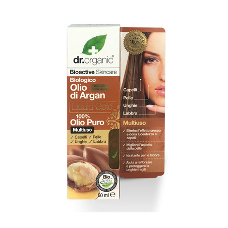 DR ORGANIC ARGAN 100% PURE OIL OLIO PURO 50 G
