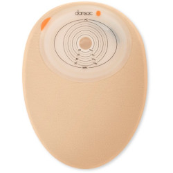 DANSAC NOVALIFE TRE 1 SACCA CHIUSA OPACA PIANA MAXI PER COLOSTOMIA CON FINESTRA RITAGLIABILE 15-70X90 MM 620 ML 30 PEZZI