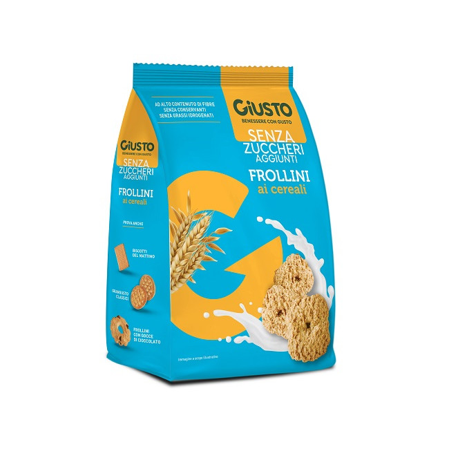 GIUSTO SENZA ZUCCHERO FROLLINI AI CEREALI SENZA ZUCCHERO 350 G GIUSTO SENZA ZUCCHERO FROLLINI AI CEREALI SENZA ZUCCHERO 350 G