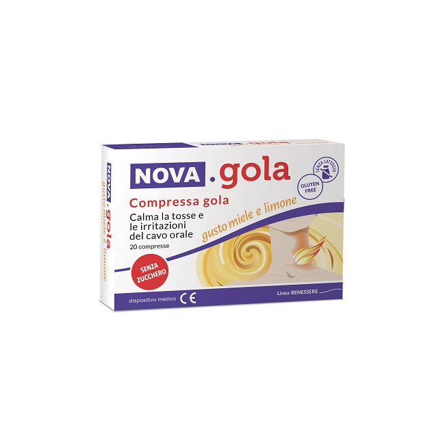 NOVA GOLA LIMONE/MIELE 20 COMPRESSE NOVA GOLA LIMONE/MIELE 20 COMPRESSE