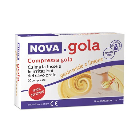 NOVA GOLA LIMONE/MIELE 20 COMPRESSE NOVA GOLA LIMONE/MIELE 20 COMPRESSE
