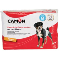 PANNOLINI A FASCIA CANI MASCHI MISURA 3 12 PEZZI