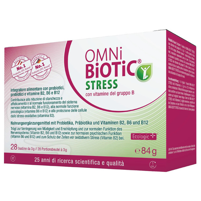 OMNI BIOTIC STRESS VITAMINE GRUPPO B 28 BUSTINE DA 3 G OMNI BIOTIC STRESS VITAMINE GRUPPO B 28 BUSTINE DA 3 G