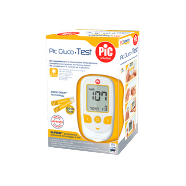 PIC GLUCOTEST KIT GLUCOMETRO PIC GLUCOTEST KIT GLUCOMETRO
