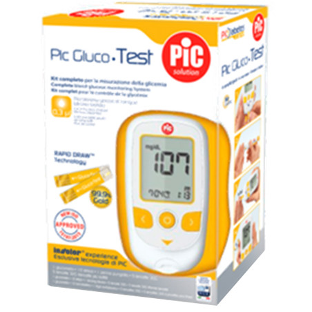 PIC GLUCOTEST KIT GLUCOMETRO PIC GLUCOTEST KIT GLUCOMETRO