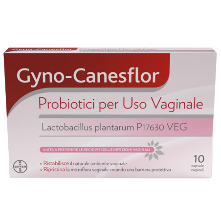 GYNO-CANESFLOR 10 CAPSULE VAGINALI GYNO-CANESFLOR 10 CAPSULE VAGINALI