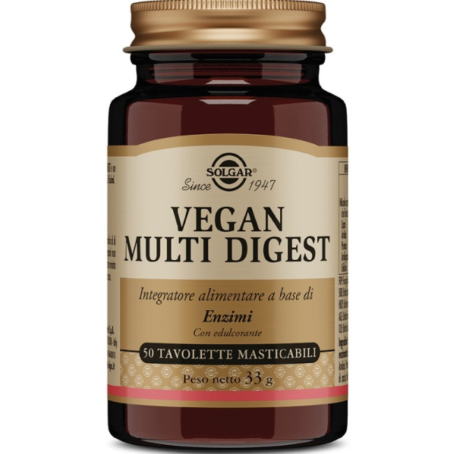 VEGAN MULTI DIGEST 50 TAVOLETTE MASTICABILI VEGAN MULTI DIGEST 50 TAVOLETTE MASTICABILI