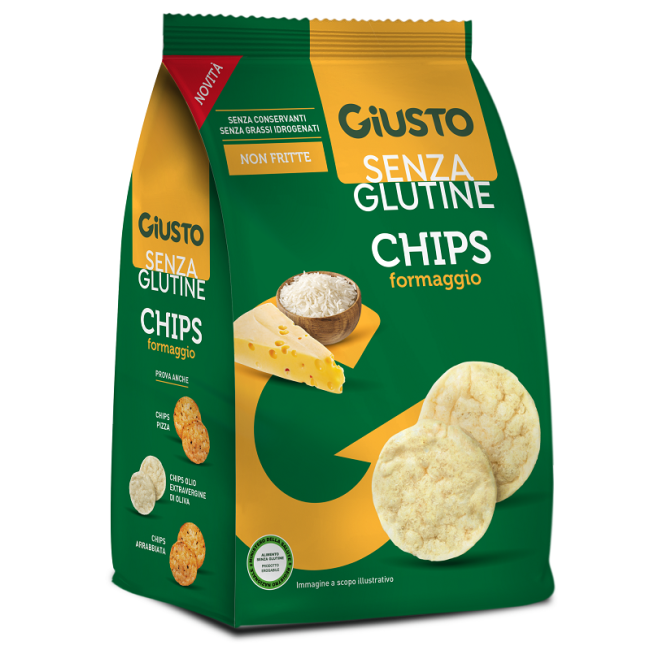 GIUSTO SENZA GLUTINE CHIPS FORMAGGIO 40 G GIUSTO SENZA GLUTINE CHIPS FORMAGGIO 40 G