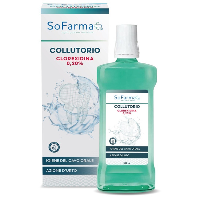 COLLUTORIO CLOREX 020 300 ML SOFARMAPIU' COLLUTORIO CLOREX 020 300 ML SOFARMAPIU'