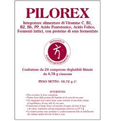 Confezione da 24 compresse di Pilorex per benessere intestinale e gastrico