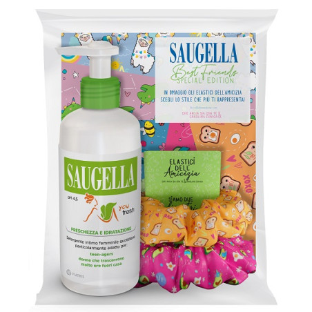 SAUGELLA BUNDLE YOU FRESH PH 4,5 DETERGENTE INTIMO FRESCHEZZA E IDRATAZIONE + SCRUNCHIES IN OMAGGIO SAUGELLA BUNDLE YOU FRESH PH 4,5 DETERGENTE INTIMO FRESCHEZZA E IDRATAZIONE + SCRUNCHIES IN OMAGGIO