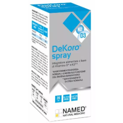 Flacone da 20 Ml di Named Dekoro Spray integratore di vitamina D.