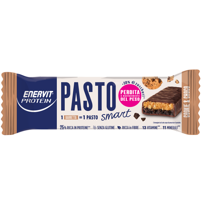 ENERVIT PROTEIN PASTO SOSTITUTIVO COOKIE CHOKO 55 G ENERVIT PROTEIN PASTO SOSTITUTIVO COOKIE CHOKO 55 G