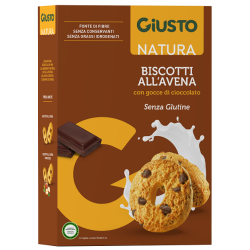 GIUSTO SENZA GLUTINE BISCOTTI AVENA GOCCE CIOCCOLATO 250 G