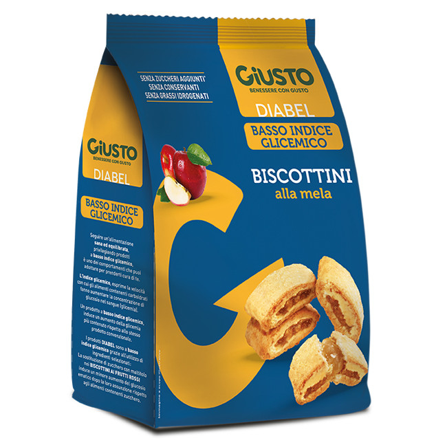 GIUSTO DIABEL BISCOTTINI MELA 250 G GIUSTO DIABEL BISCOTTINI MELA 250 G