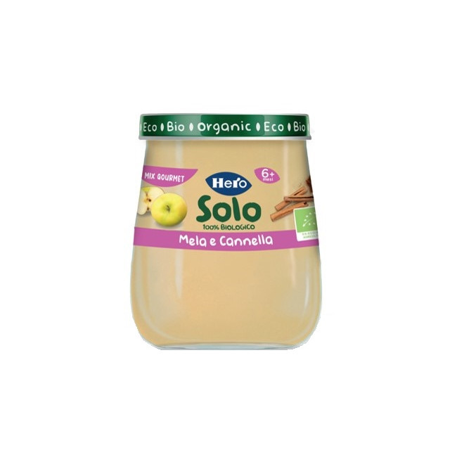 HERO SOLO OMOGENEIZZATO MELA CANNELLA 120 G HERO SOLO OMOGENEIZZATO MELA CANNELLA 120 G